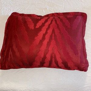 Red clothe accent pillow
